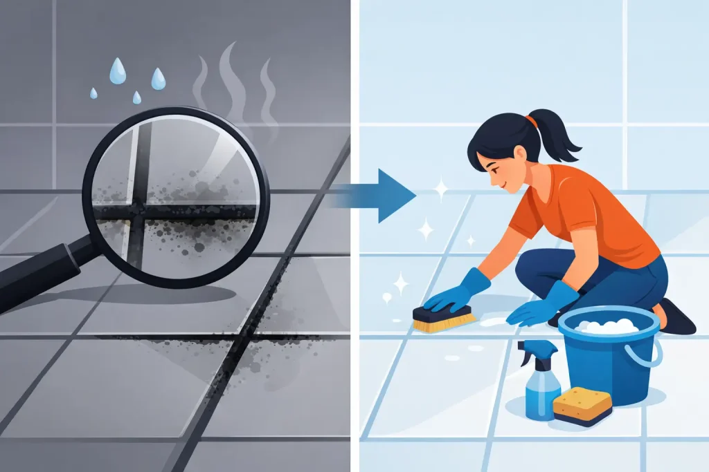 Why Is Grout Turning Black? Causes and Fixes