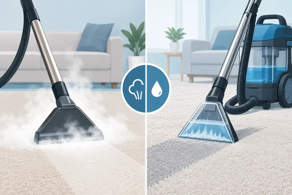 Steam Cleaning Versus Extraction: What Cleans Better?