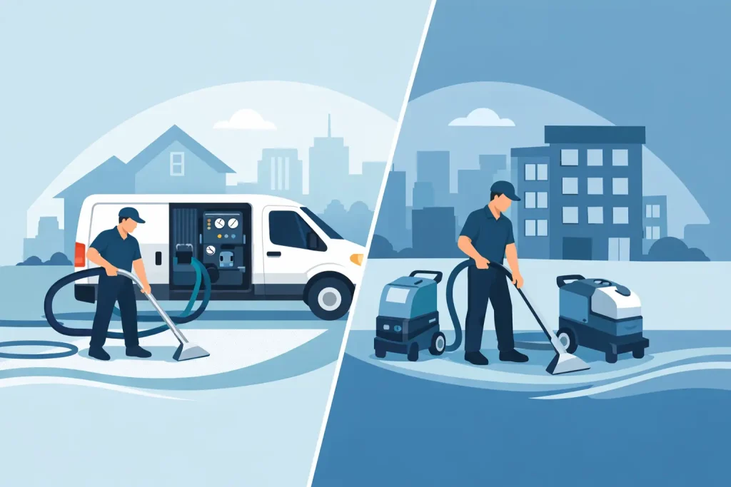 Truck Mounted Versus Portable Extraction