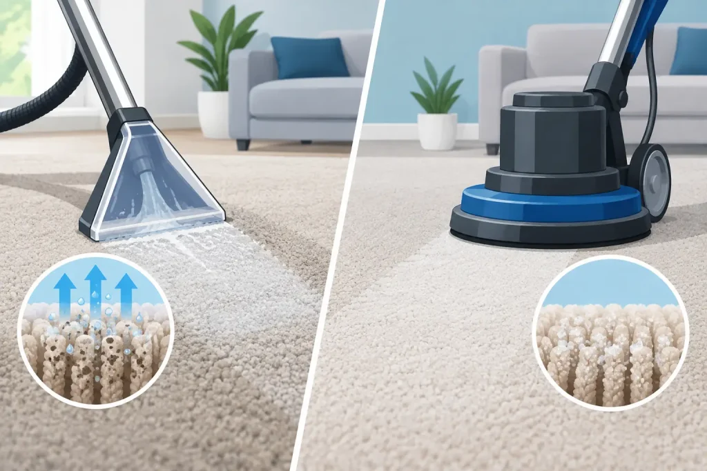 Carpet Extraction Versus Encapsulation Cleaning